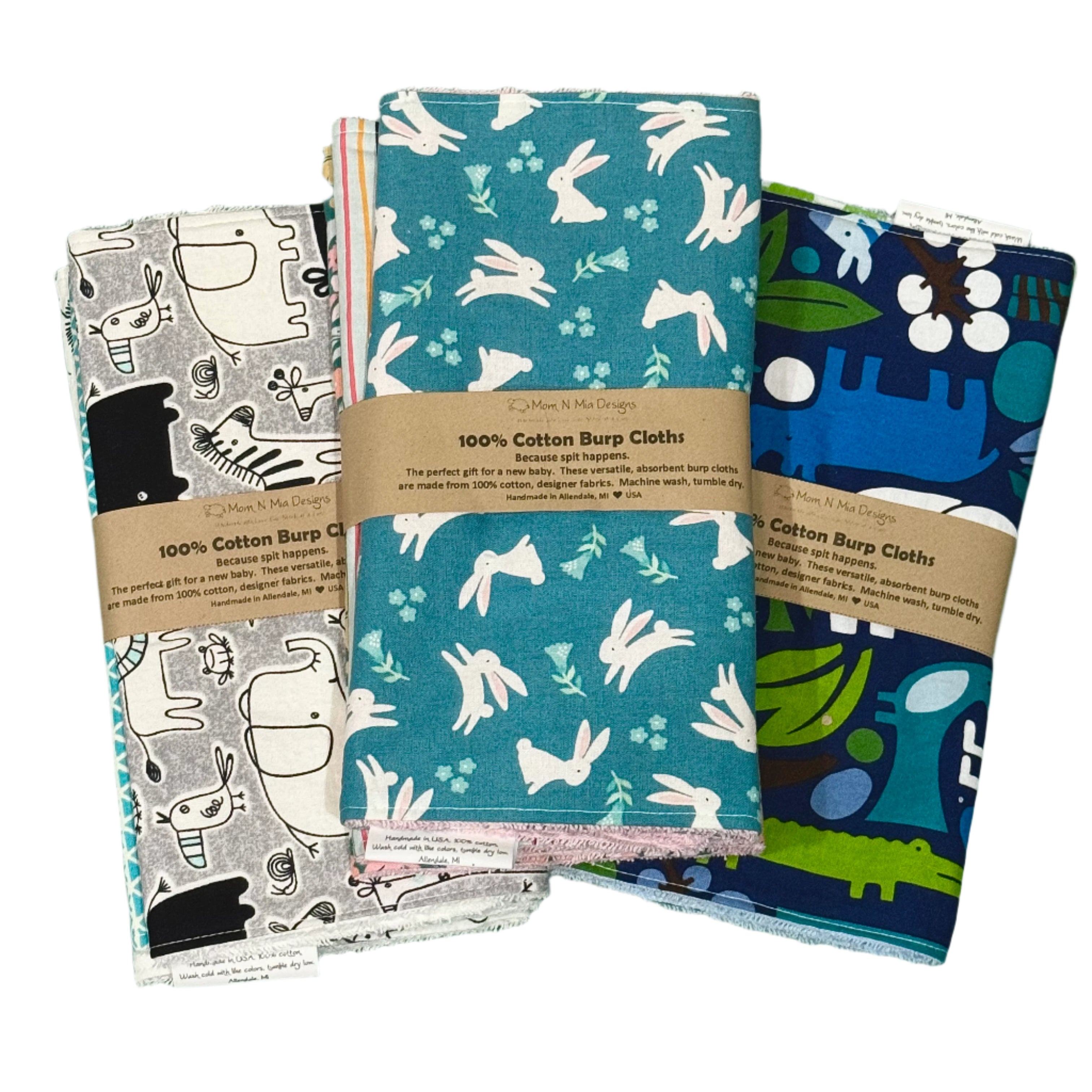 Boutique Burp Cloth by Mom n' Mia